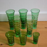 8 glasses Murano Italy 60s