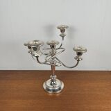 Original silver-plated candlestick with twisted arm, 1980