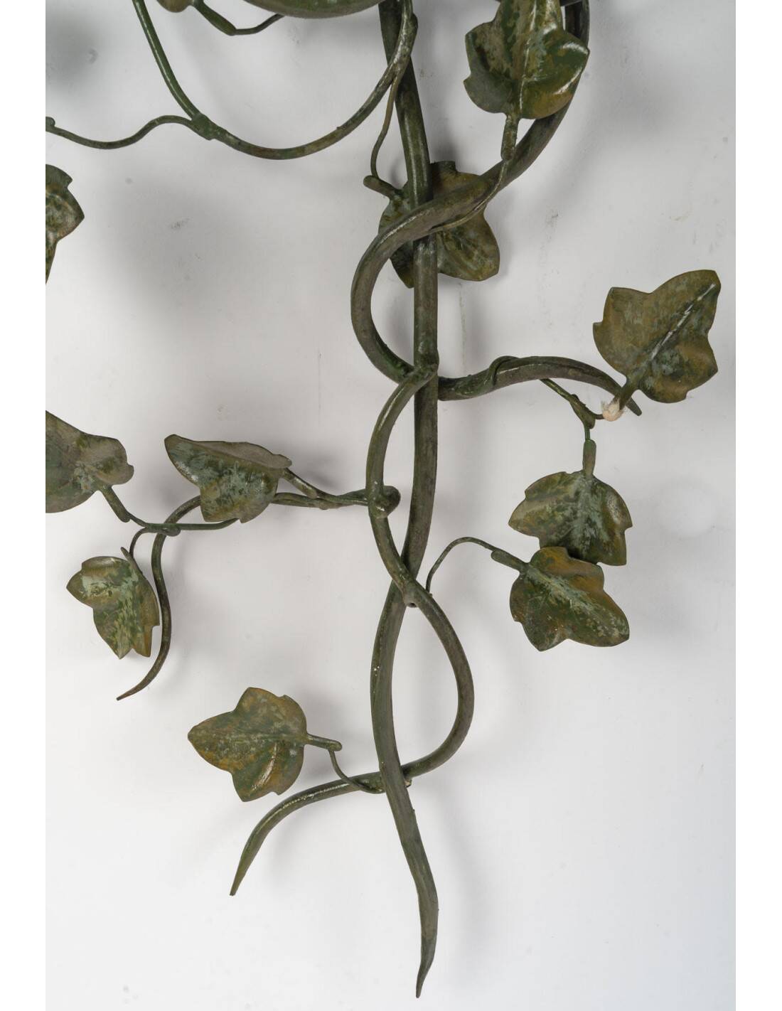 Pair of 20th century two-light painted metal wall lights.