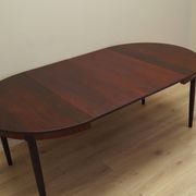 Table ronde en palissandre, design danois, années 1970, production : Danemark