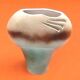 Vase modernist lens glazed ceramic