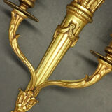 Paire d'appliques au carquois de style Louis XVI