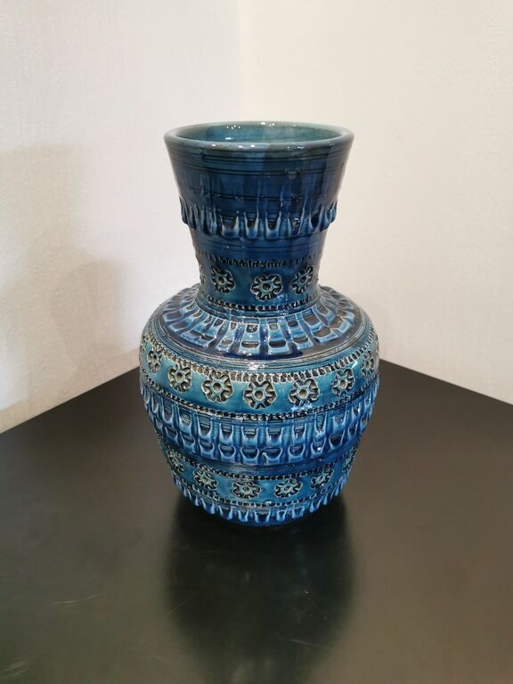 Blue vase by Aldo Londi