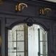 Coat rack / Revisited antique cloakroom, Napoleon III, in painted walnut.