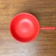 Mid-Century Modern Red Tripod Bowl in Wood from Paavo Asikainen, Finland, 1960s