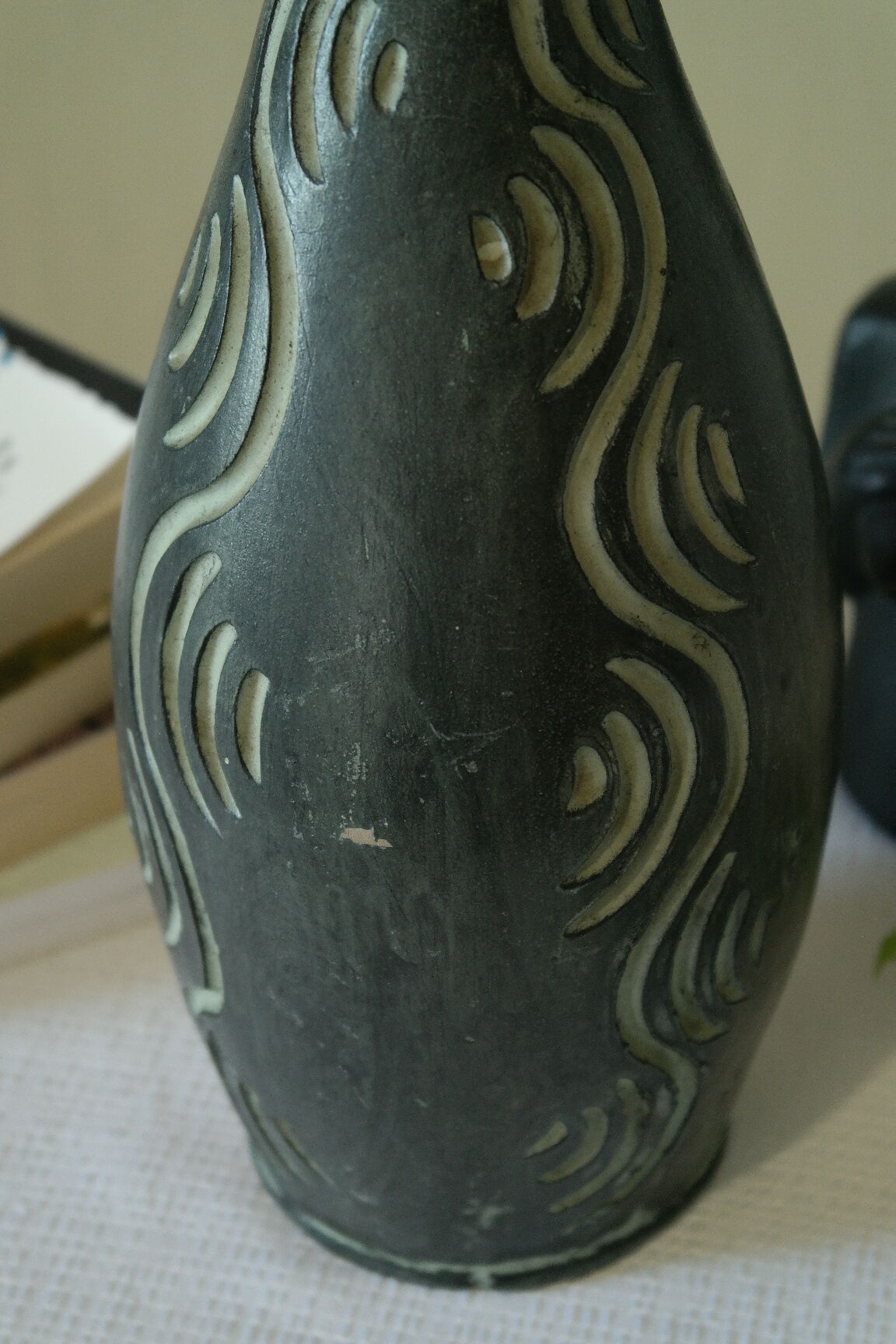 Ceramic vase GERUNDA SPAIN vintage brutalist