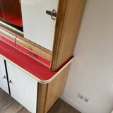 Vintage Formica wood sideboard