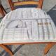 Six Directoire chairs in cherry wood
