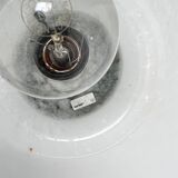 Set of 2 glashutte limburg handmade table lamps, 1970s