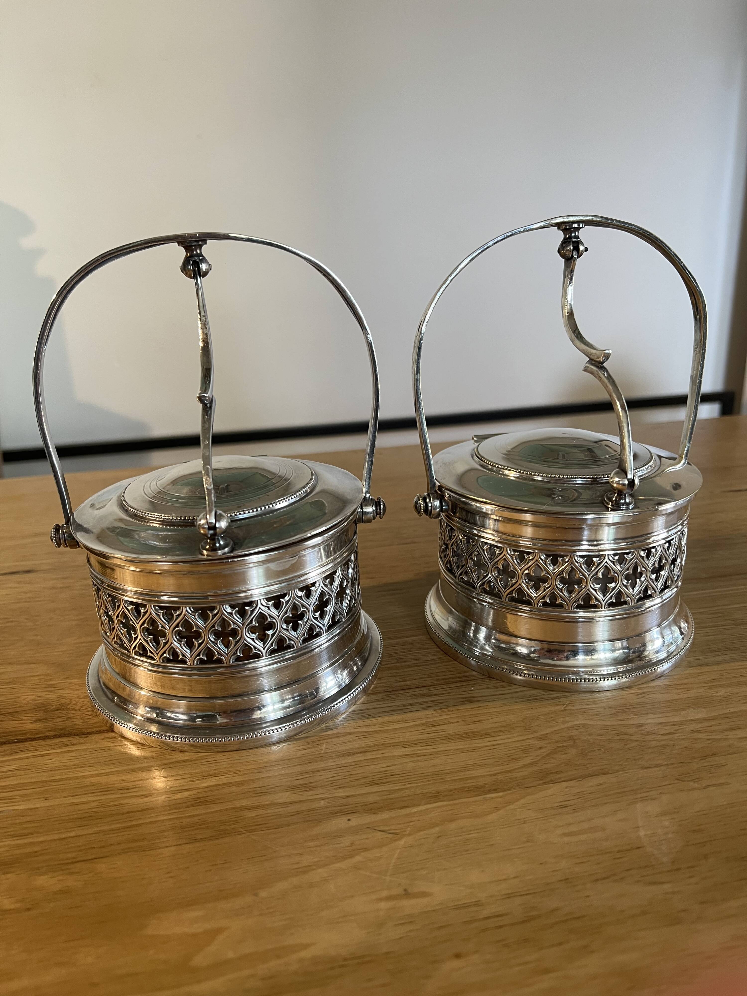 Silverware sugar bowls