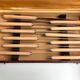 Set of 12 horn knives 50s-60s