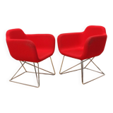 Pair of Slight armchairs, True