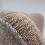 1960s, Danish armchair, blend wool fabric, beech wood.