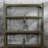 Wooden shelf with openwork shelves