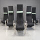 Postmodern King dining chairs by Belgochrom - set of 6