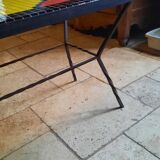 Metal coffee table and tiles year 50