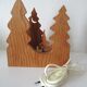 Lampe en sapin massif scandinave vintage