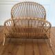 Rattan basket bed
