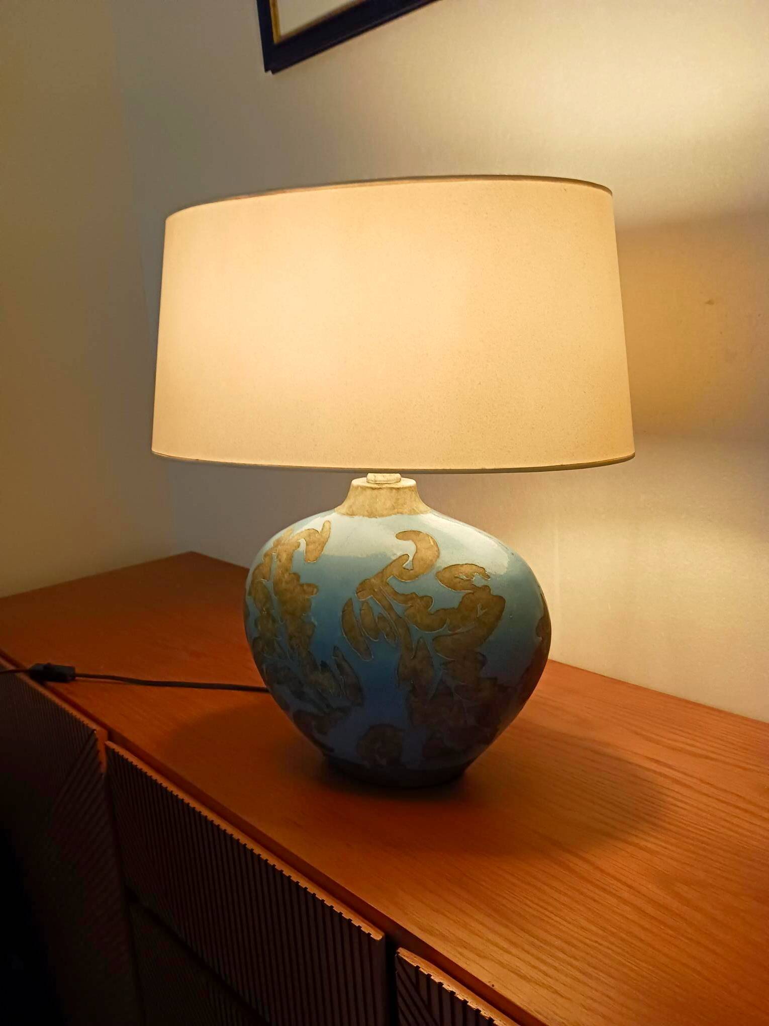 Lampe à poser ovale, Marque Holländer