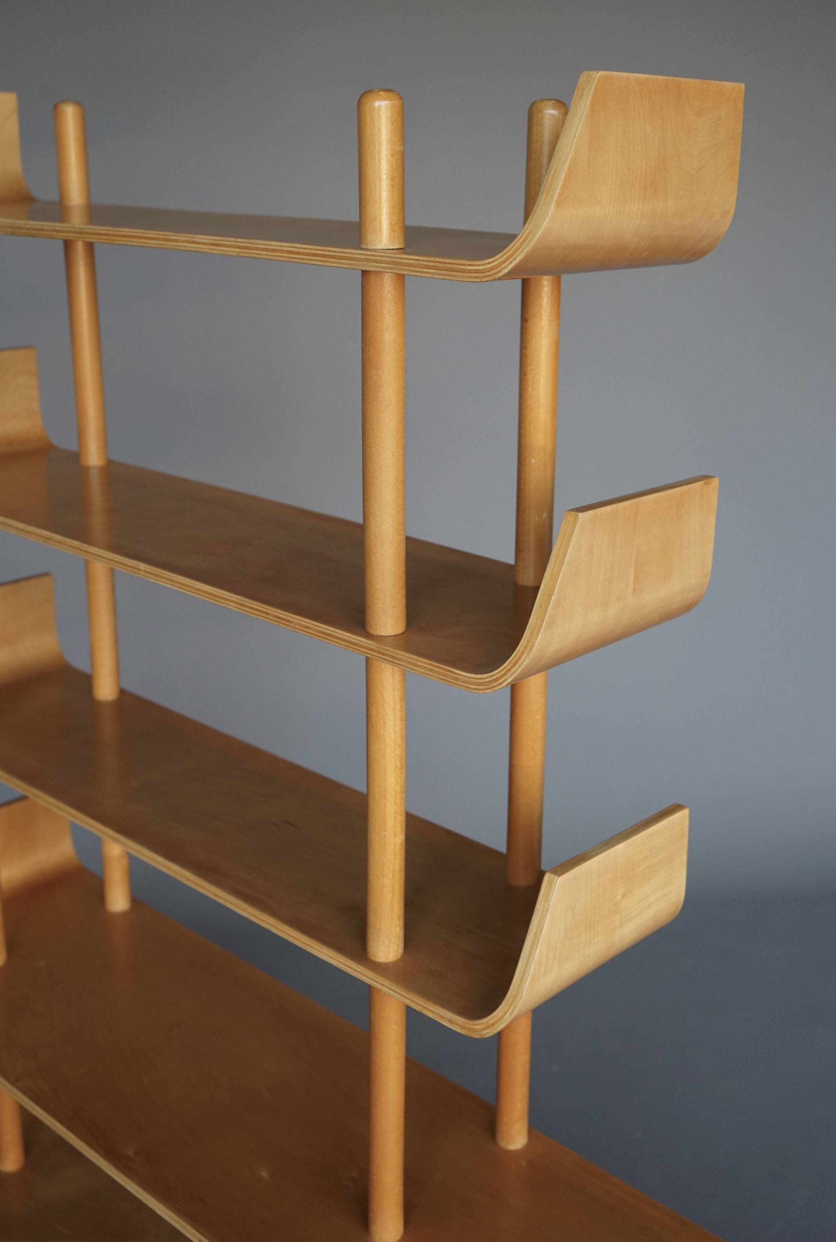 Large bookcase or shelving unit by Willem Lutjens for Gouda de Boer, 1950s