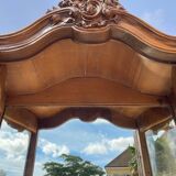 Louis XV Style Walnut Display Cabinet