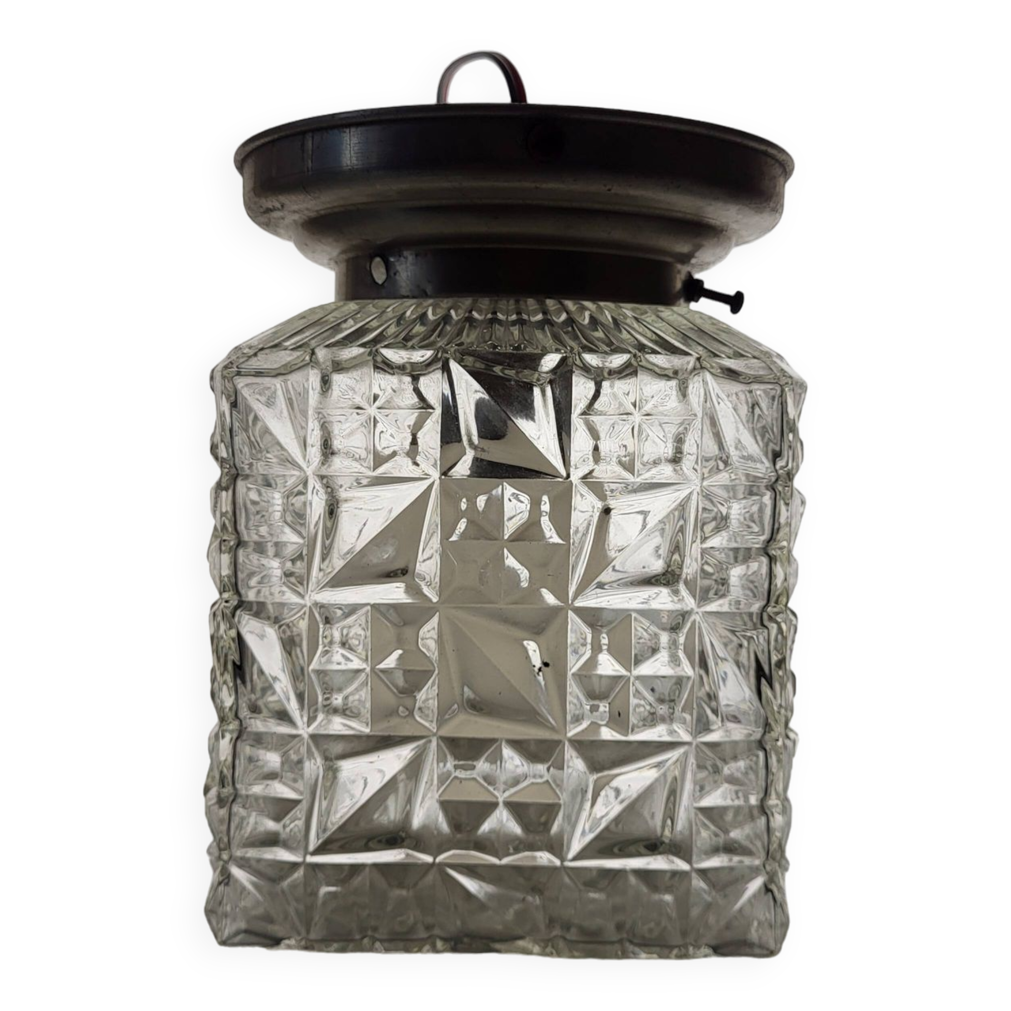 Vintage 50 glass ceiling light