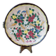 Ceramic plate Jérôme Massier Vallauris 1932-1935 cloisonné flower decoration