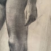 Large drawing of a “Nude” woman signed around the 1940s dimension: height -120cm - width -75