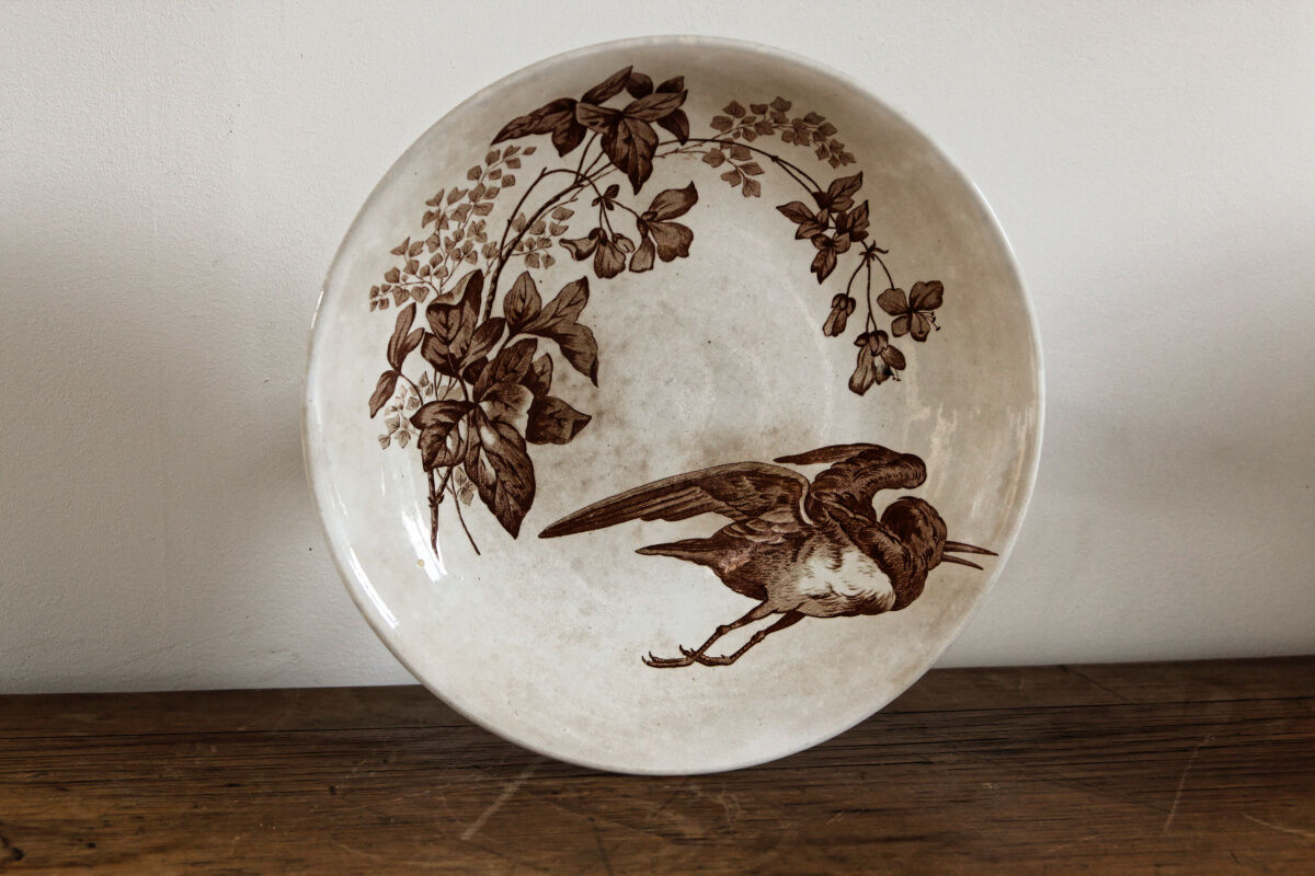 Longwy earthenware compotier