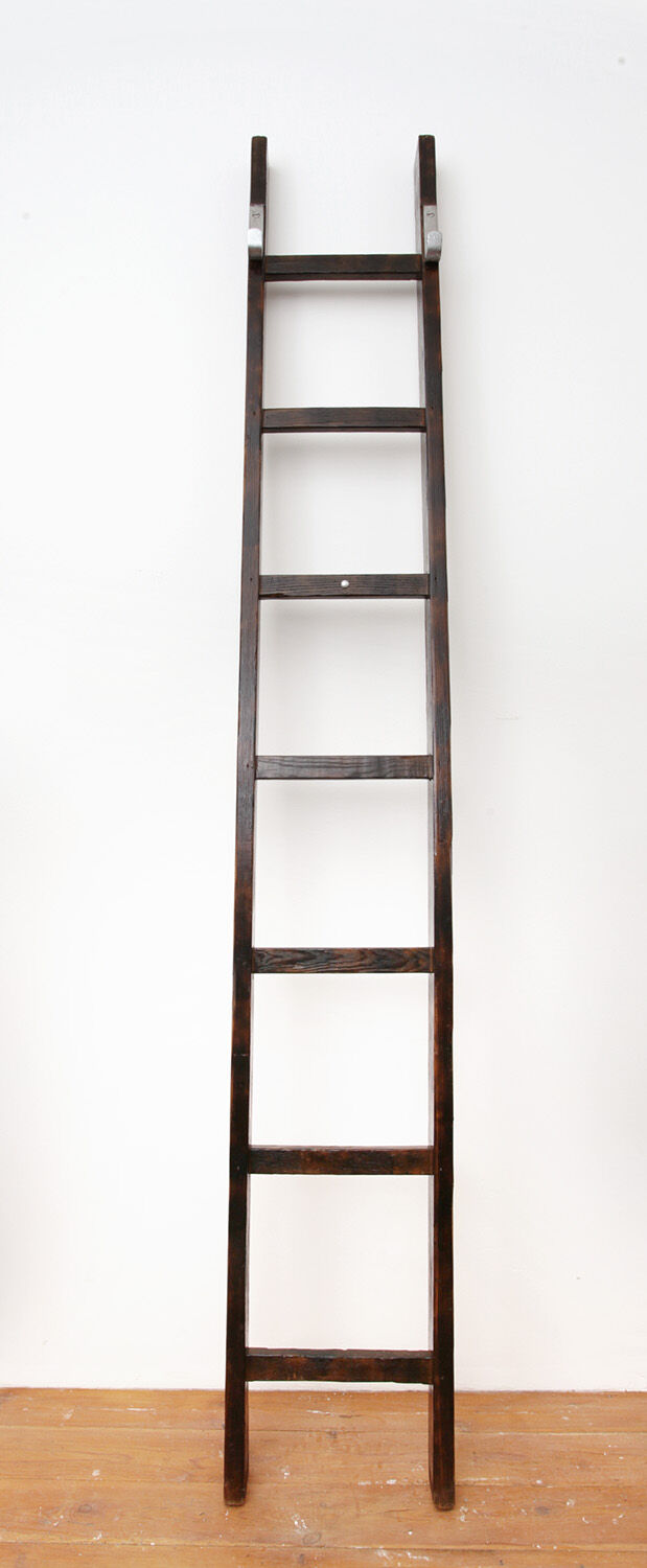 Vintage wooden barn ladder 218 cm