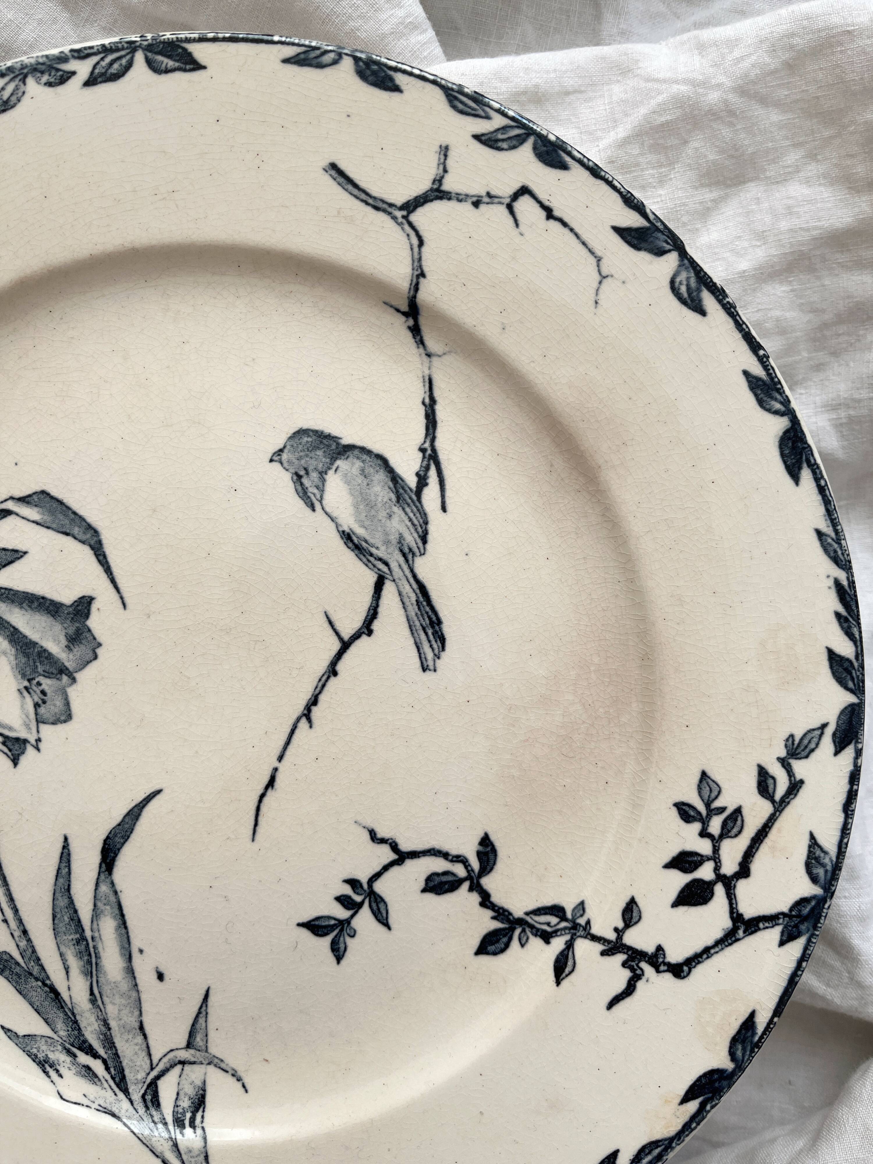 Low ironstone fruit bowl "Oxford" Choisy le Roi