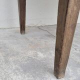 Old rustic farm table in solid oak 19th - 1m12