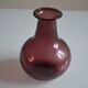 Blown and bubbled glass vase