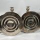 Pair of rocaille candelabra in solid 950 silver Louis XV style