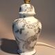 Fine porcelain lamp, hand-painted decoration. Laure Selignac, Paris.