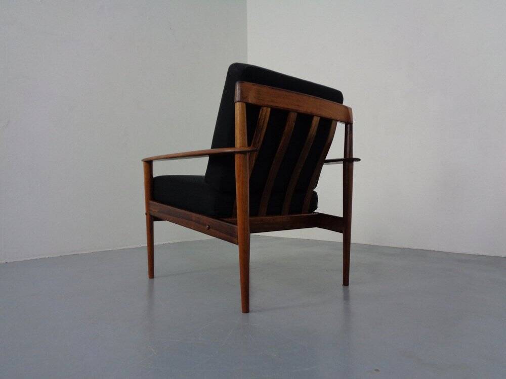 Danish Model 56 Armchair in Rosewood by Grete Jalk for Poul Jeppesen, 1960s