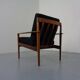 Danish Model 56 Armchair in Rosewood by Grete Jalk for Poul Jeppesen, 1960s