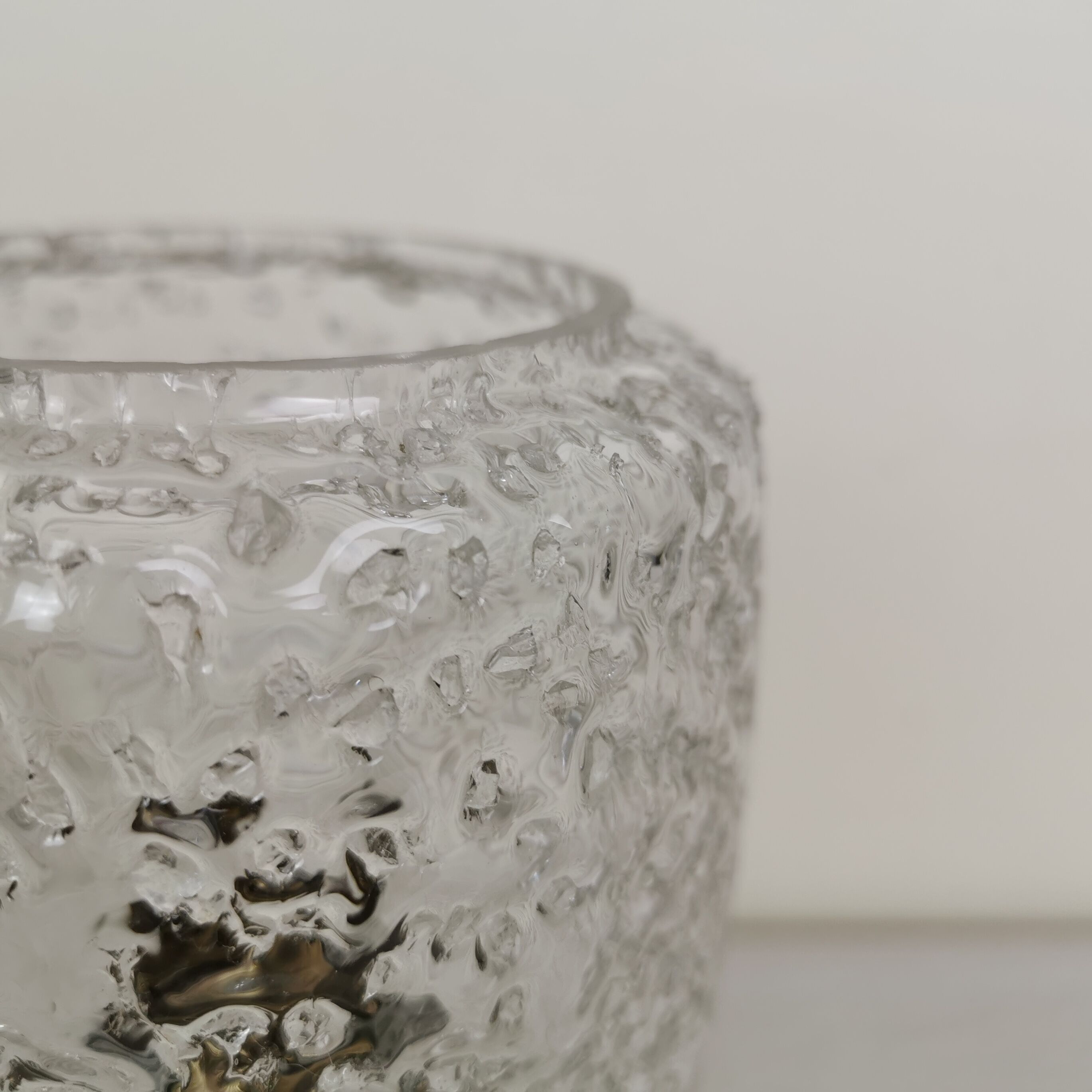 Brass and glass lamp