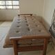 Banquette day bed en chêne design 1970