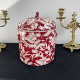 Chinese pot-cover - red - Chinese decoration of plants and flowers - China
