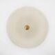 Stilnovo Textured Glass Flush Mount Ceiling Lamp, Italy 1950s