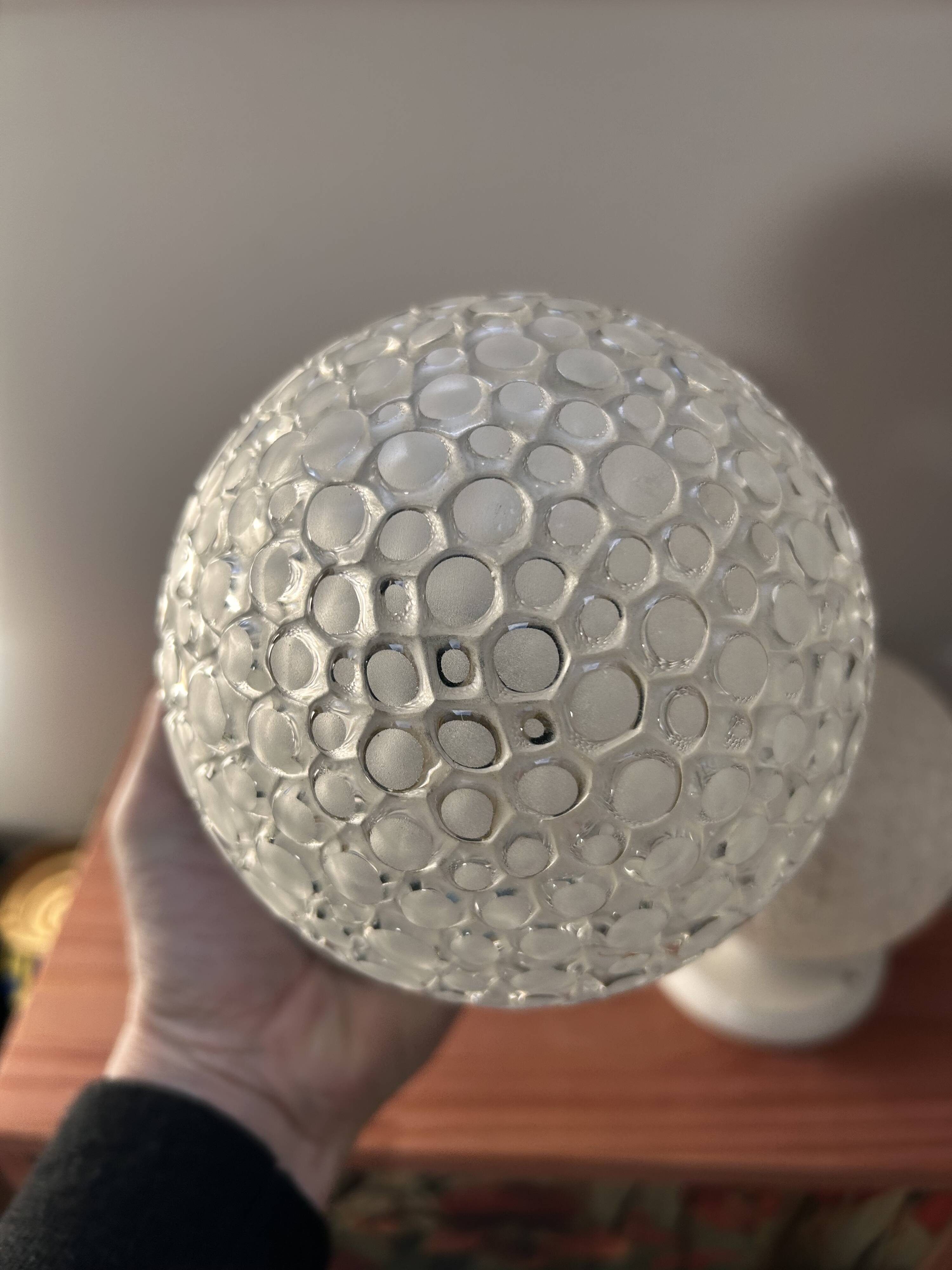 Pair of vintage globe wall lights
