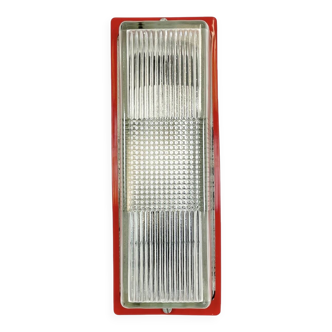 Applique industrielle en bakélite rouge d'Elektrosvit, années 1970
