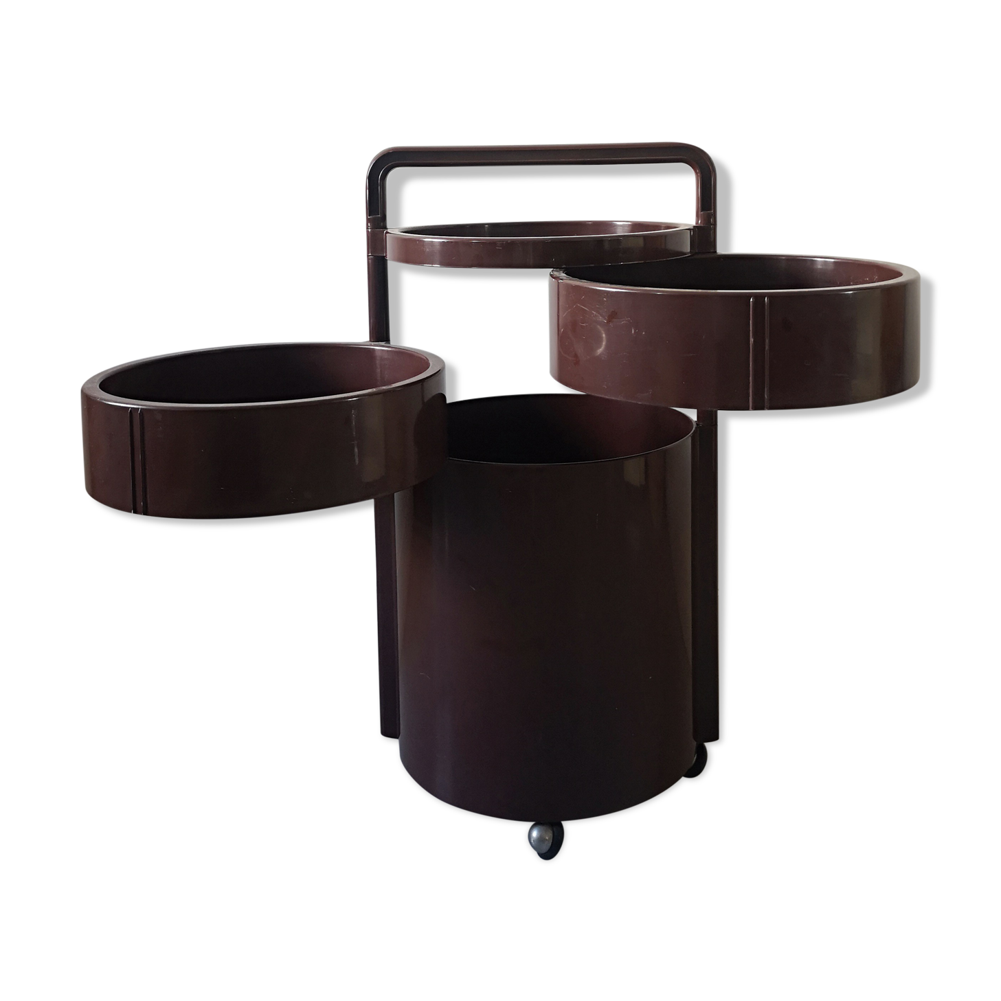 Componibili serving cabinet with Kartell wheel, 1970