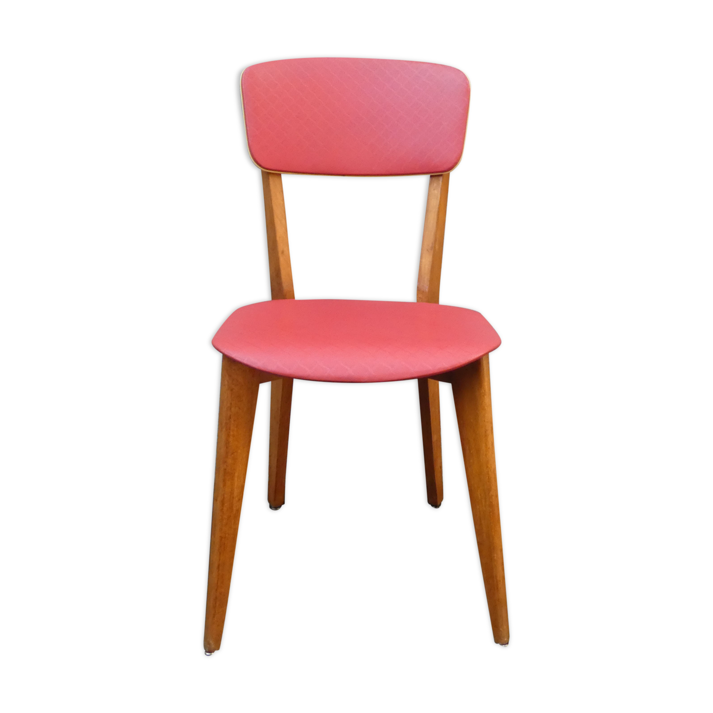 old vintage red chair