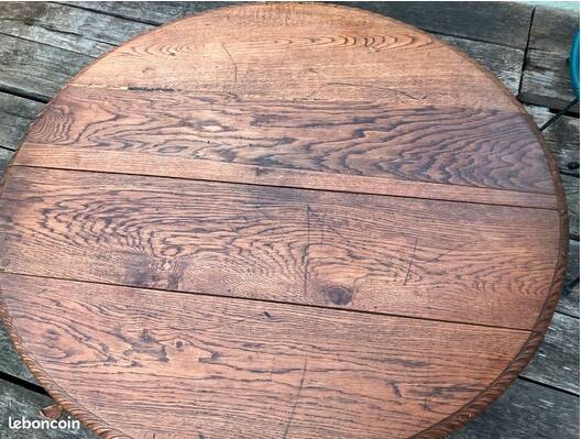 Large round oak table