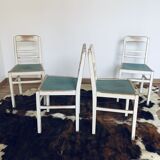 Series of 4 vintage chairs