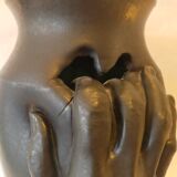 Ceramic vase, circa 50/60, signed
