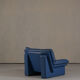 Nicoletti Salotti post-modern leather armchair, Italy 1980s