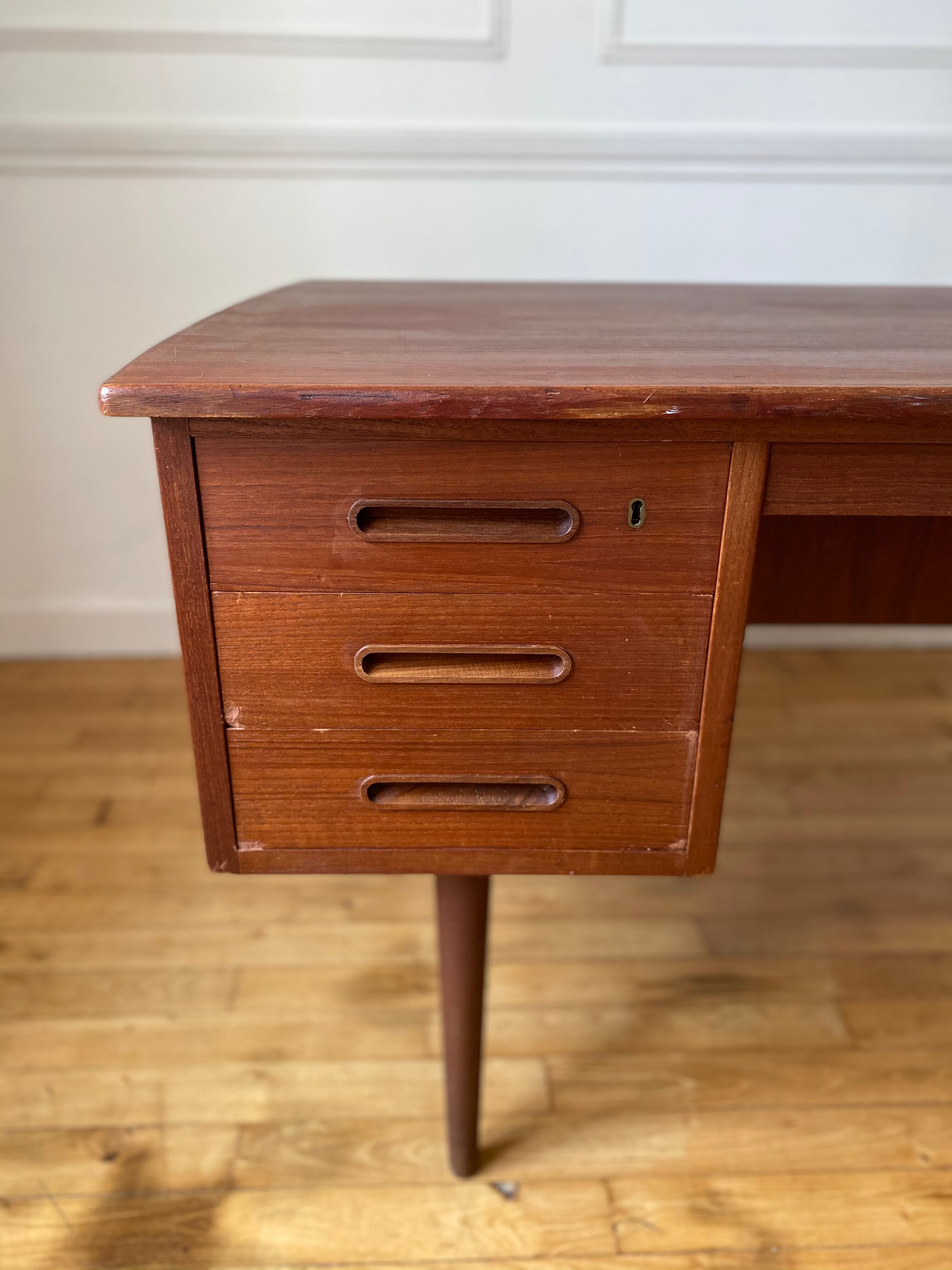 Scandinavian teak desk